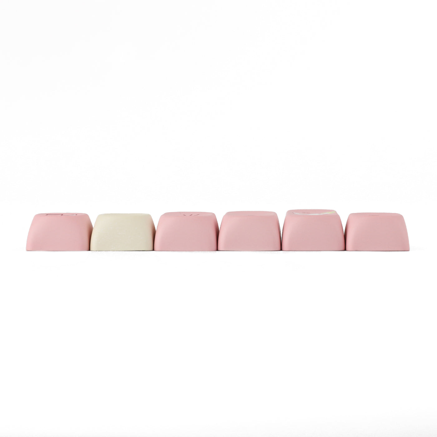 EPOMAKER Cream Bunny Keycaps Set — top-down view
