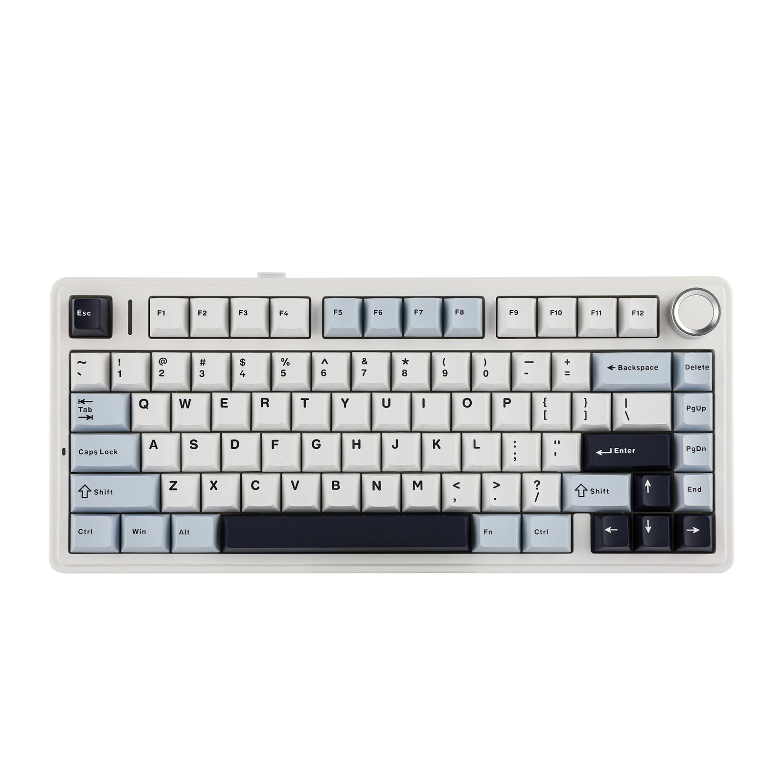 EPOMAKER X AULA F75 (LEOBOG Reaper Switch) + Epomaker Zebra Switch Set Bundle — top-down view