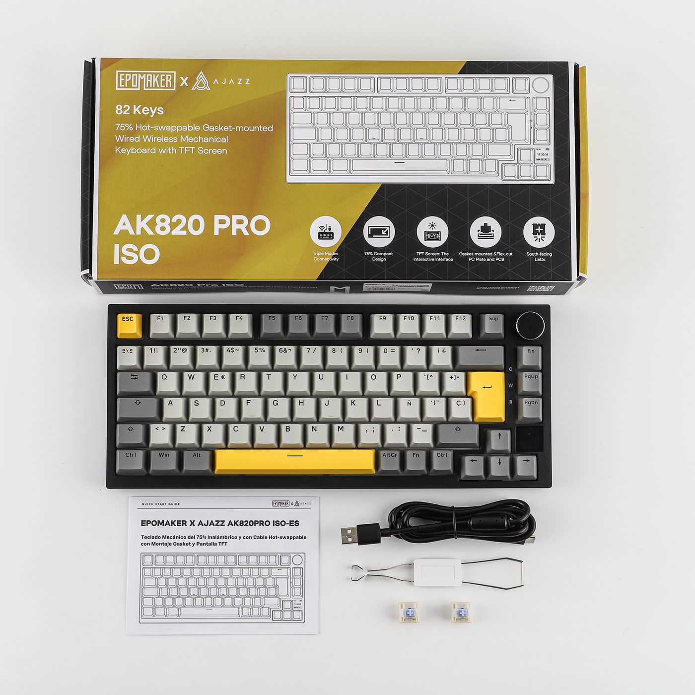 Ajazz AK820 Pro — product view 60