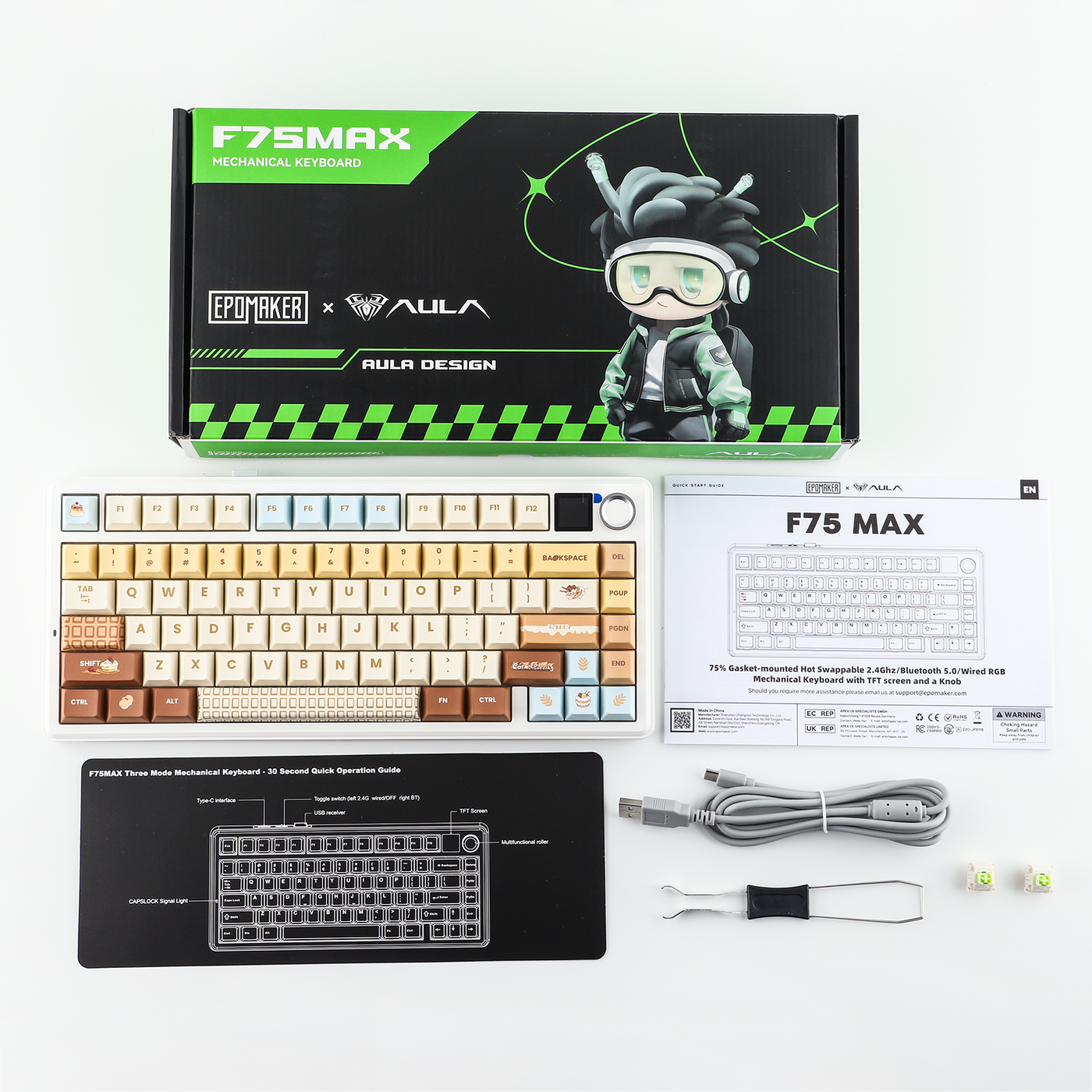 EPOMAKER X AULA F75 Max 75% Tri-Mode Mechanical Keyboard - view 27