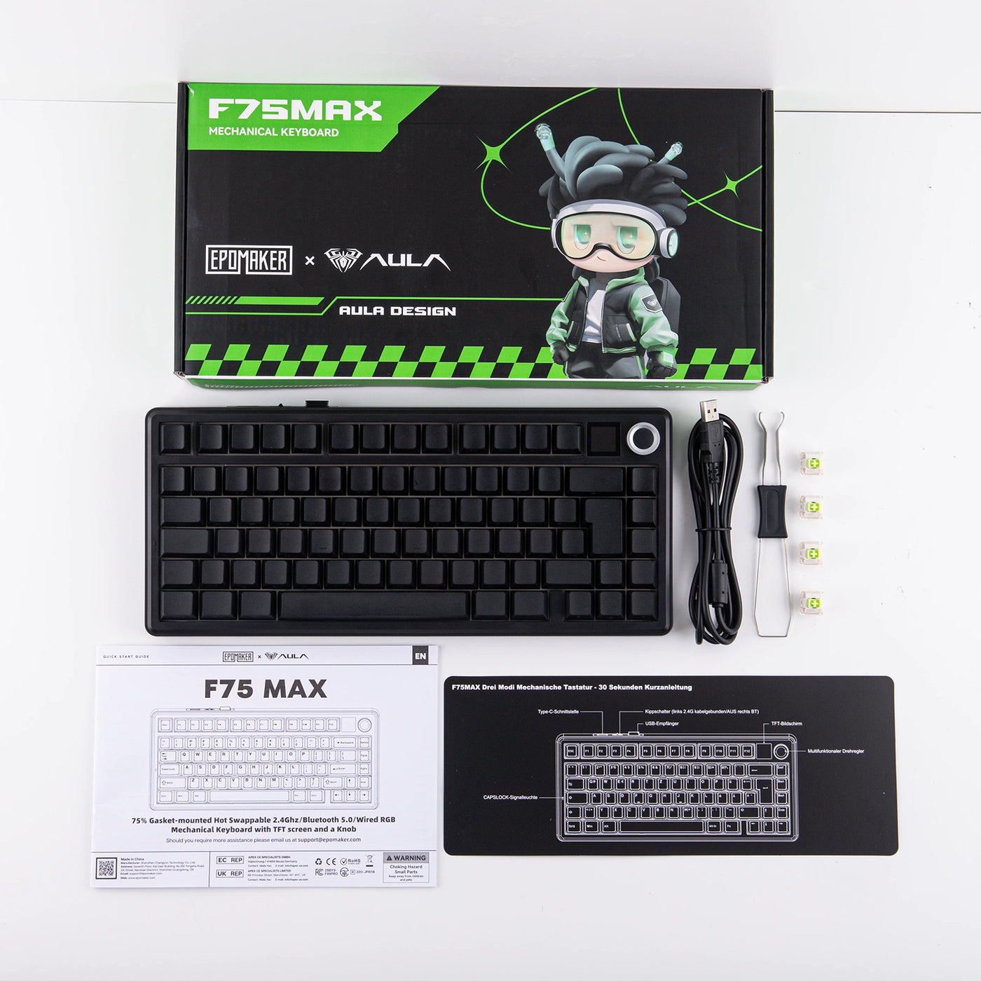 EPOMAKER X AULA F75 Max 75% Tri-Mode Mechanical Keyboard - view 78