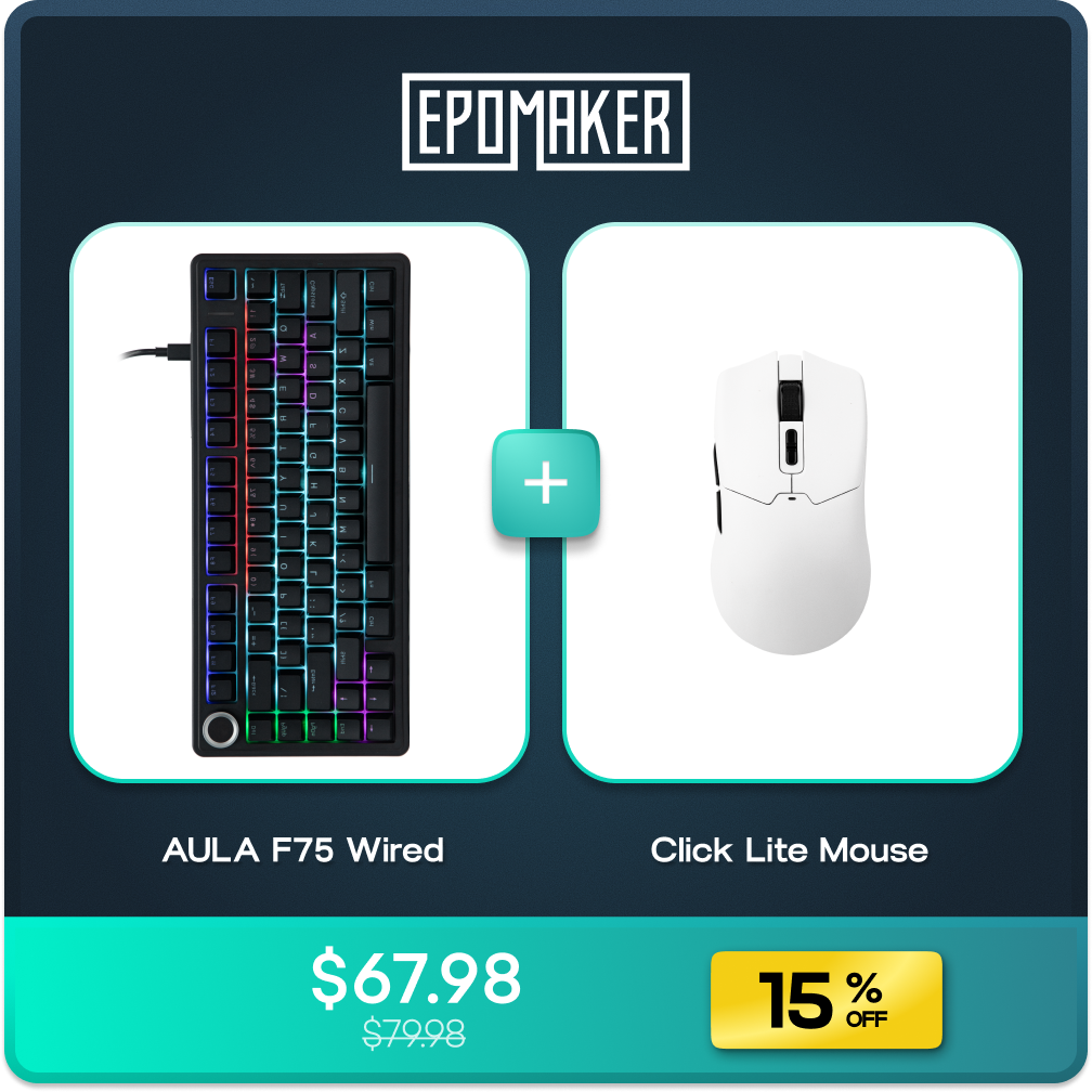 EPOMAKER x AULA F75 Wired + EPOMAKER Click Lite Mouse Bundle