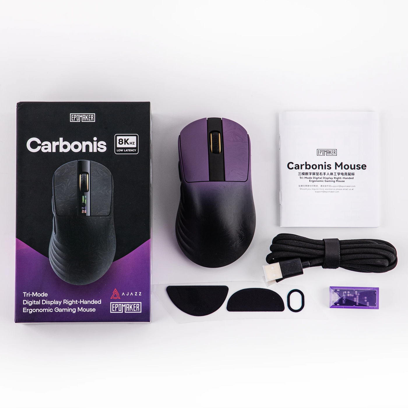 EPOMAKER Carbonis Mouse — packaging and accessories