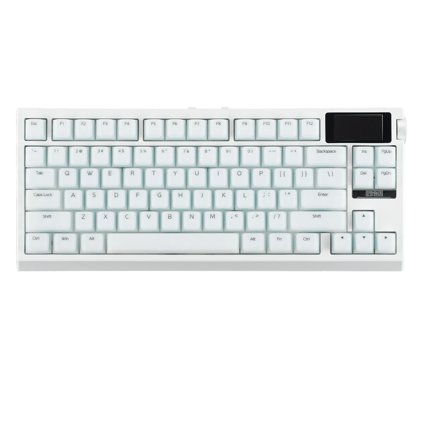 EPOMAKER G84 PRO clean top-down view with mint-tinted PBT keycaps