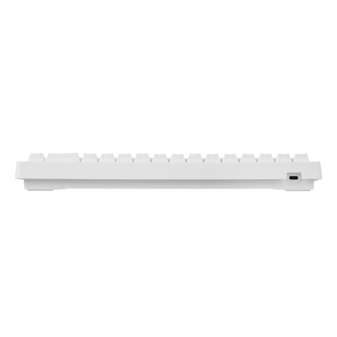 EPOMAKER HE68 Lite White back view showing USB-C port