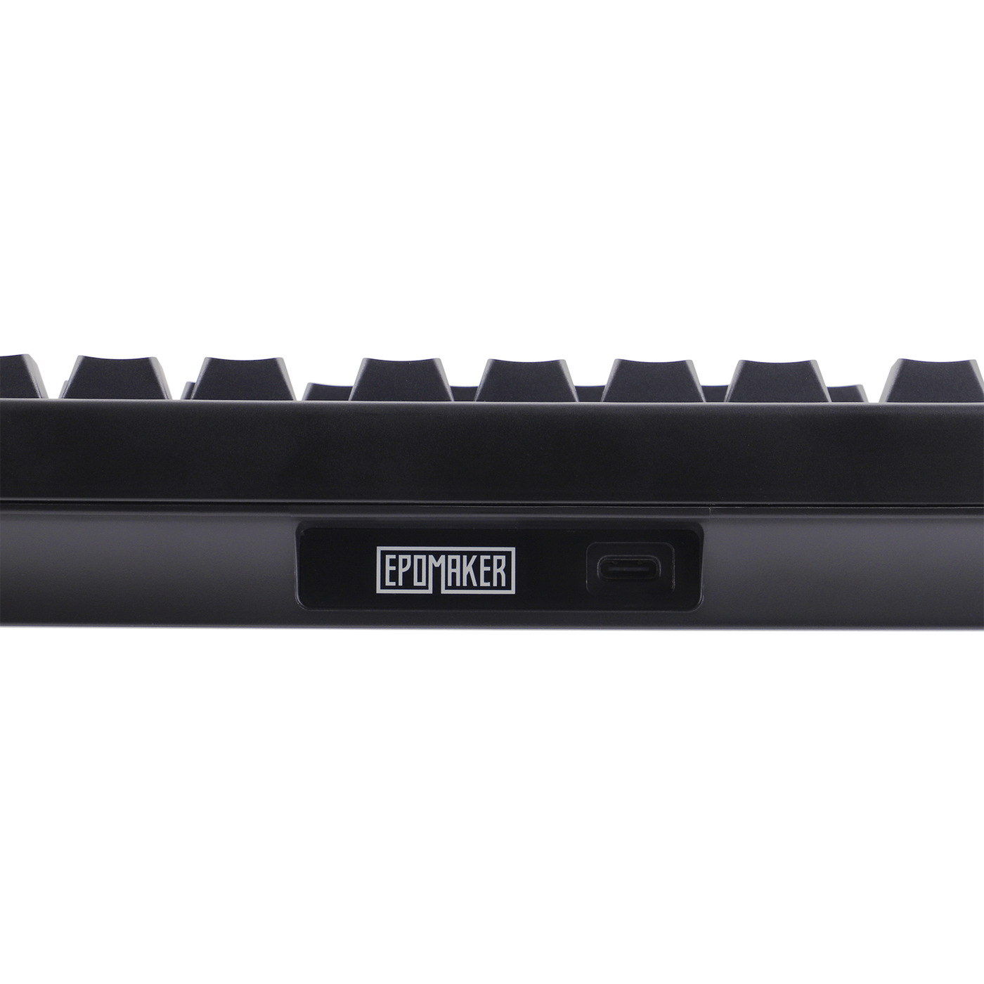 EPOMAKER HE80 Black rear view with USB-C port and EPOMAKER logo