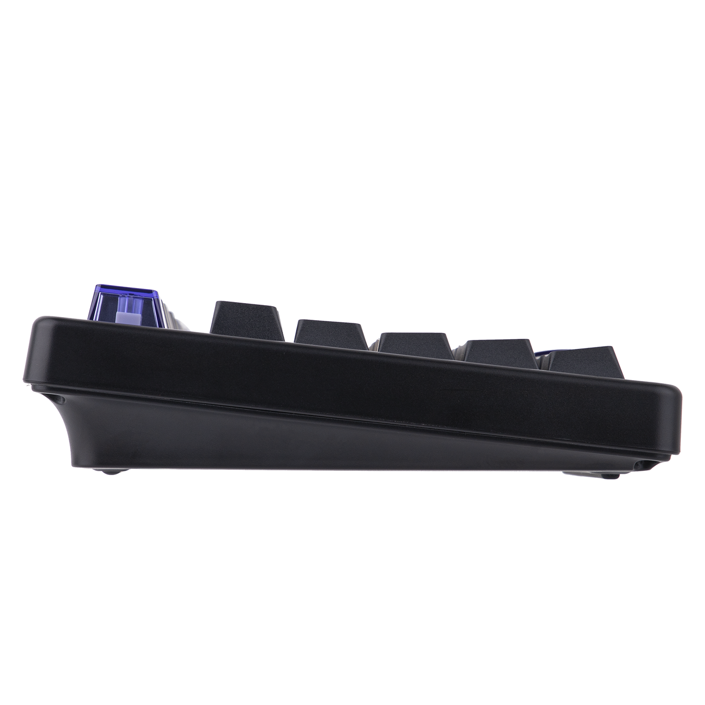EPOMAKER HE80 Black side profile with translucent blue Esc visible