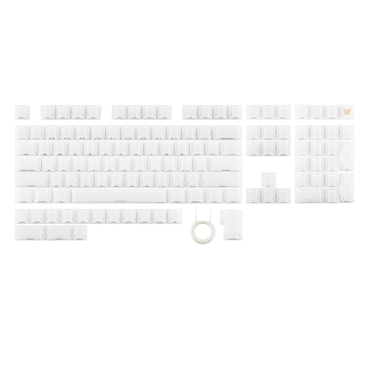 RT100 PRO + Lusterfly Jelly Keycaps Set Bundle — detail close-up