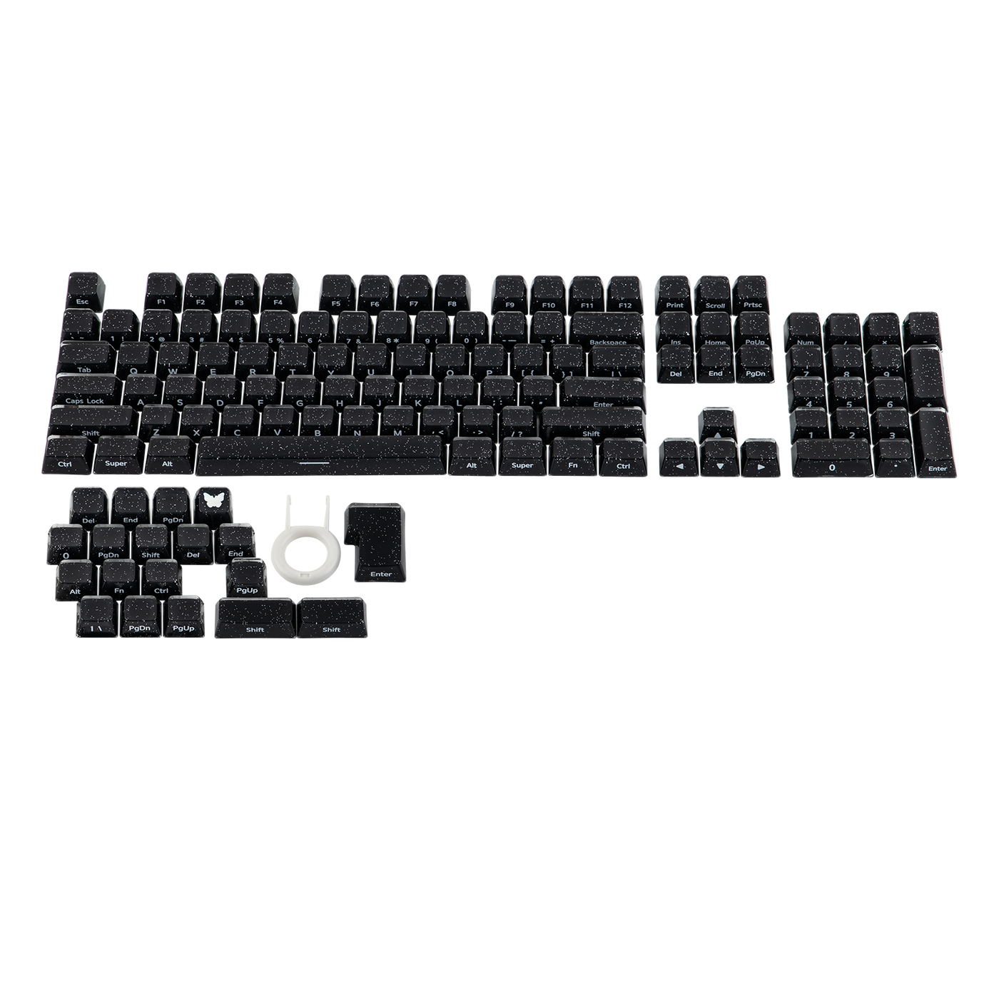 RT100 PRO + Lusterfly Jelly Keycaps Set Bundle — packaging and accessories