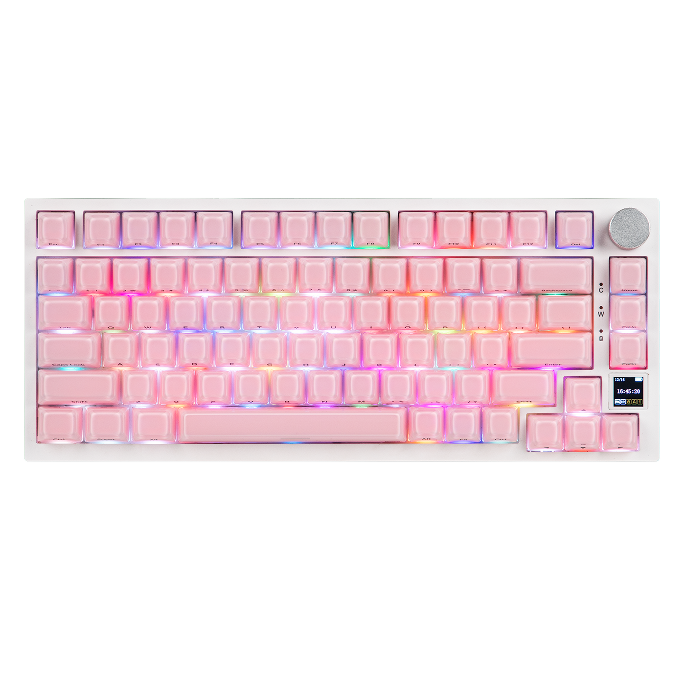 EPOMAKER Lusterfly Jelly Keycaps Set — side profile view