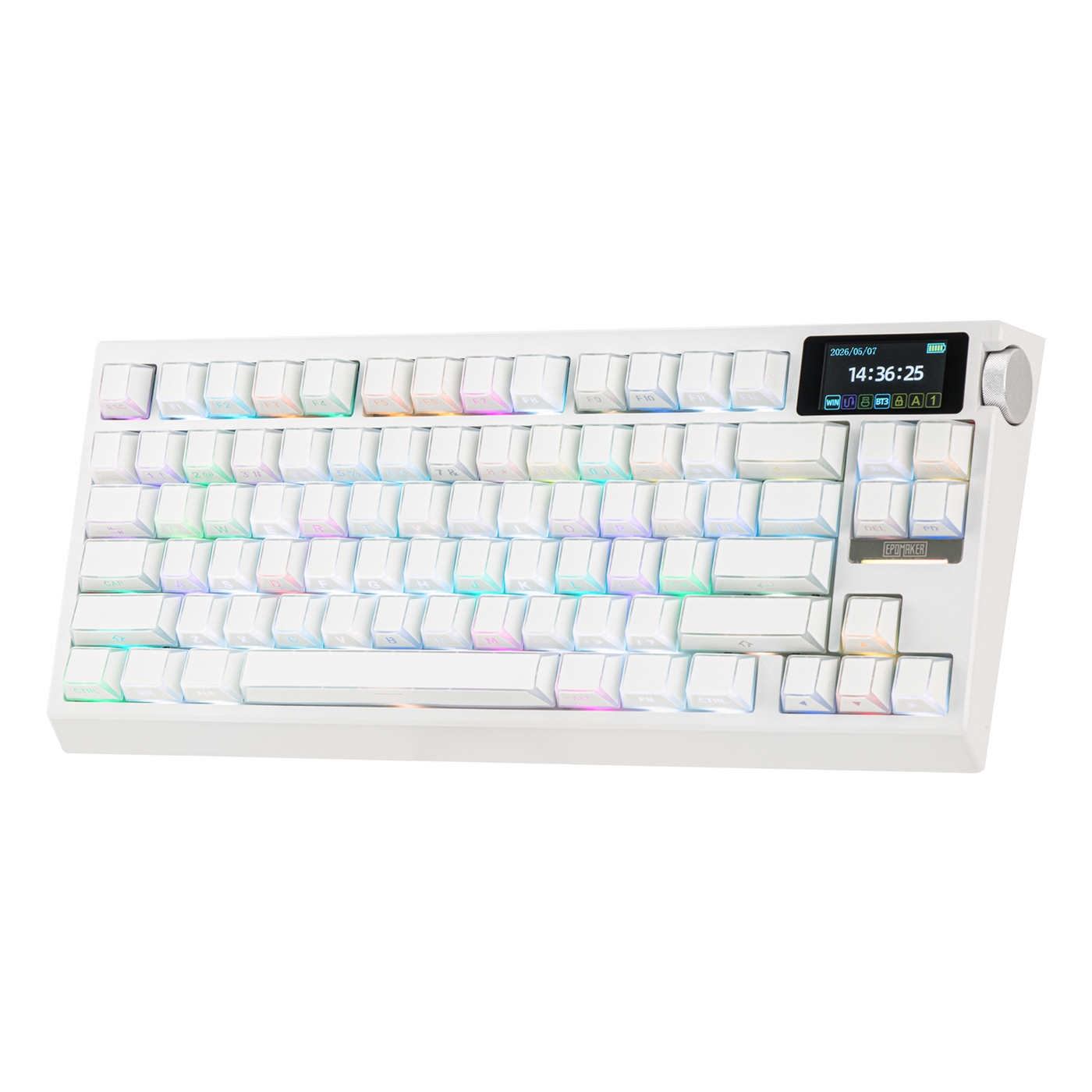 EPOMAKER Phos Keycap Set — side profile view