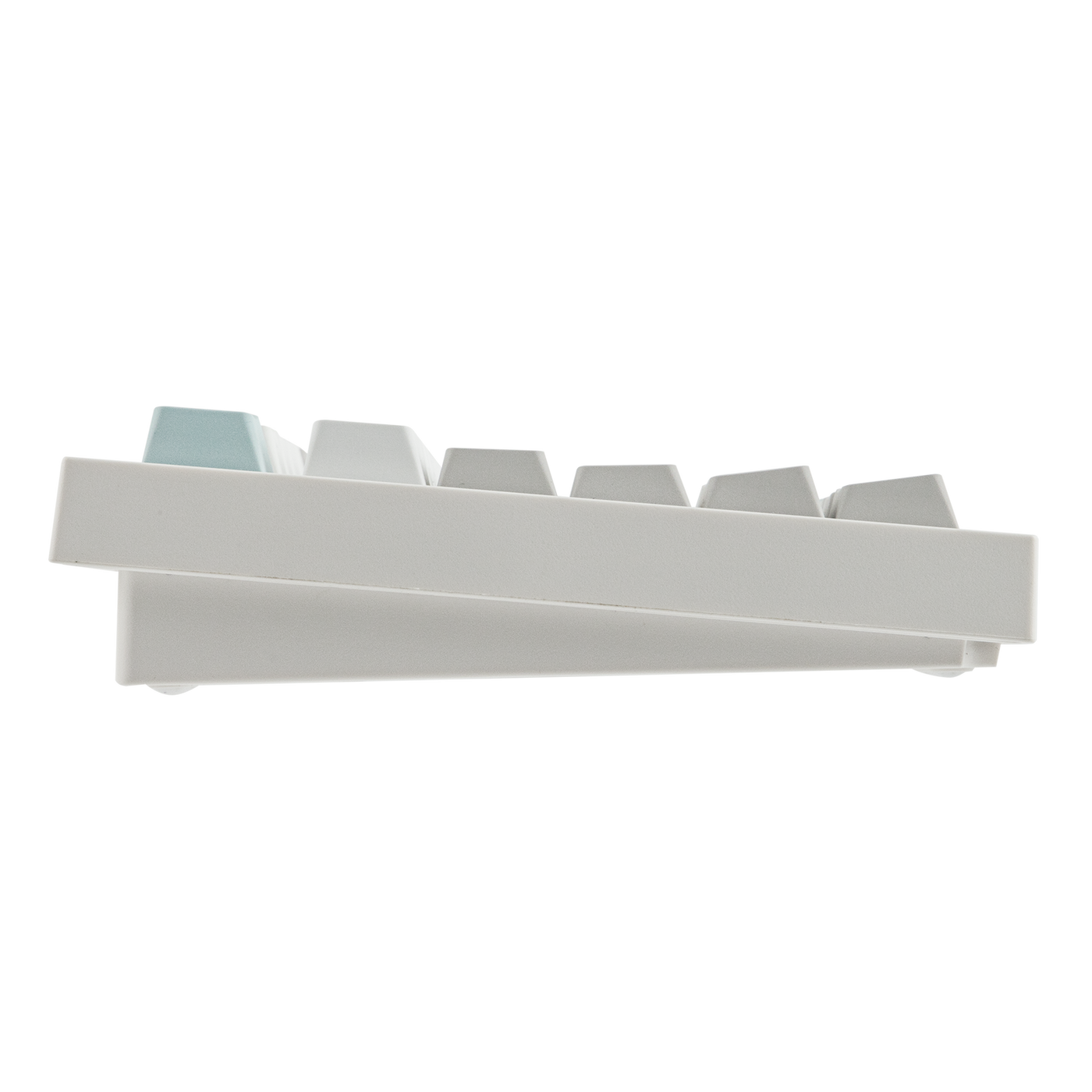 EPOMAKER QK108 Mint Grey side angled view