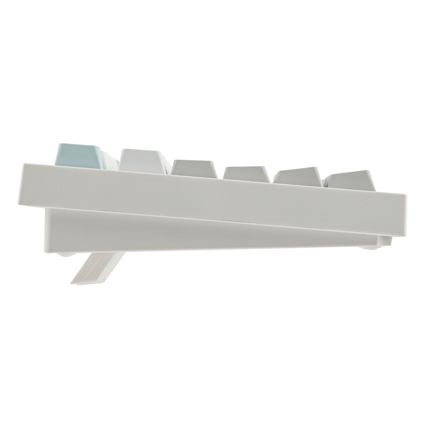 EPOMAKER QK108 Mint Grey side profile alternate angle