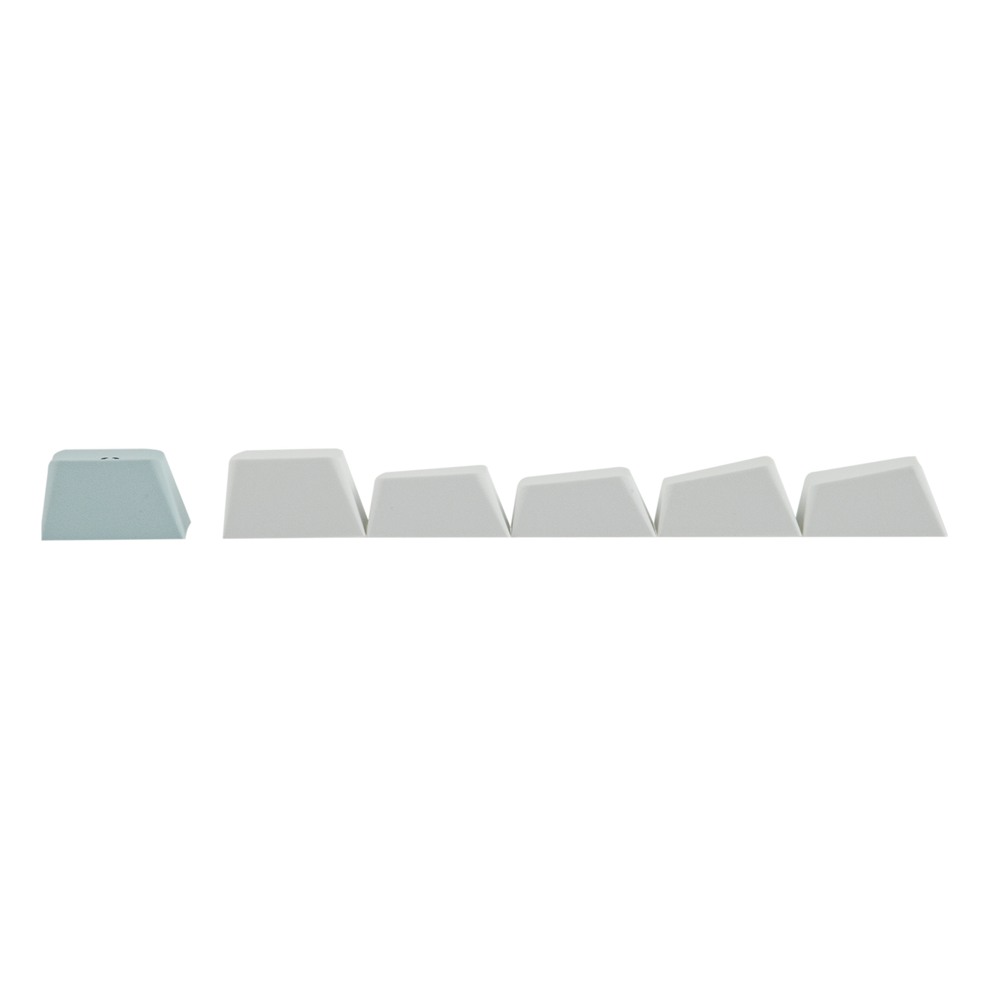 EPOMAKER QK108 Mint Grey PBT keycap samples with mint accent