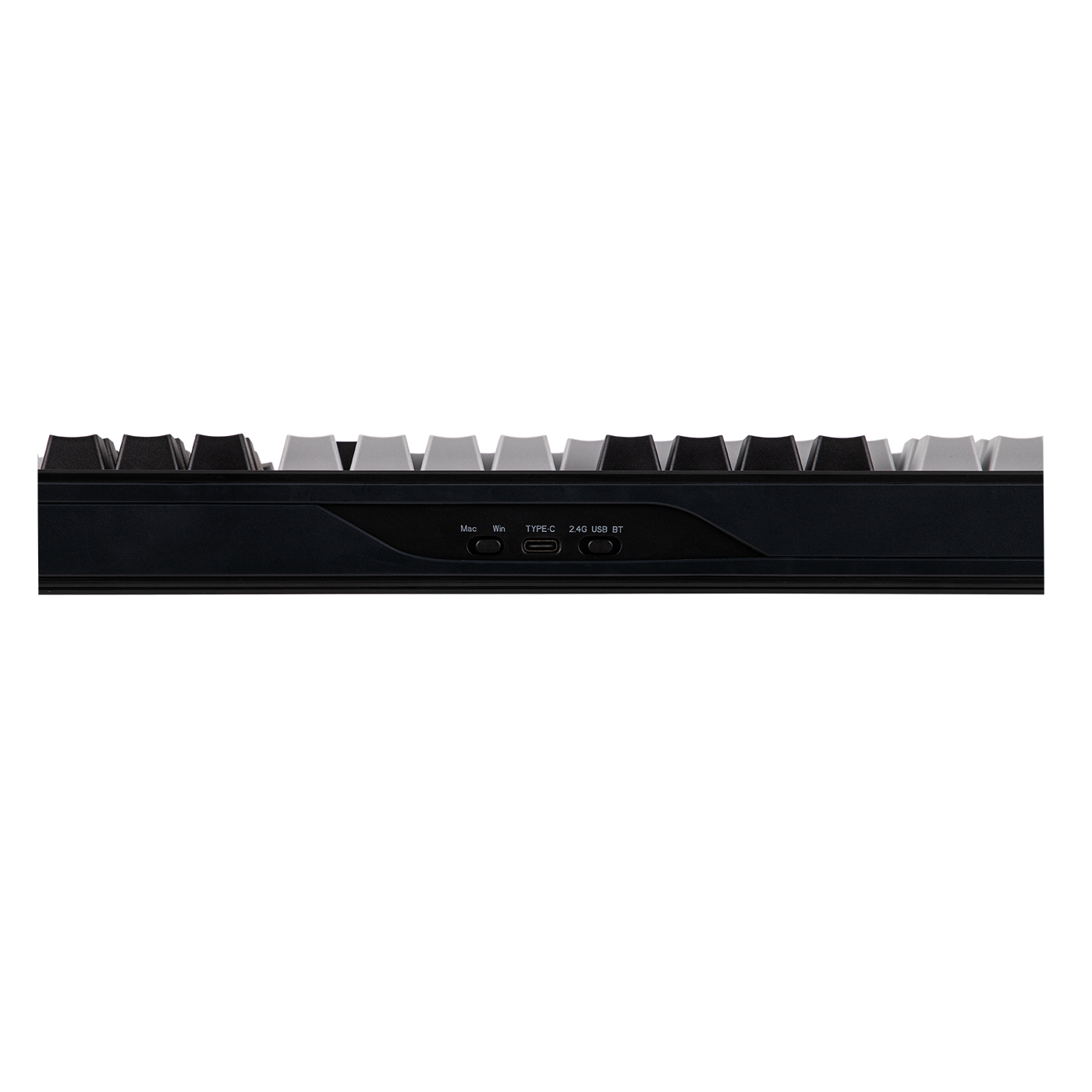 EPOMAKER TH108 PRO Black rear ports close-up