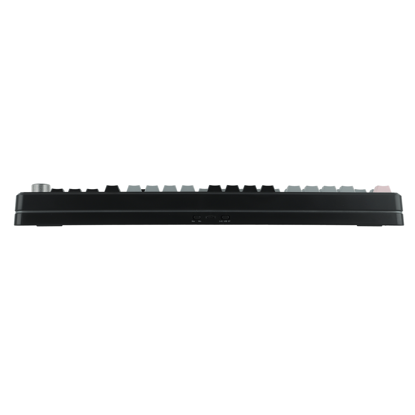 EPOMAKER TH99 PRO Black Grey rear view with USB-C port and connection switches