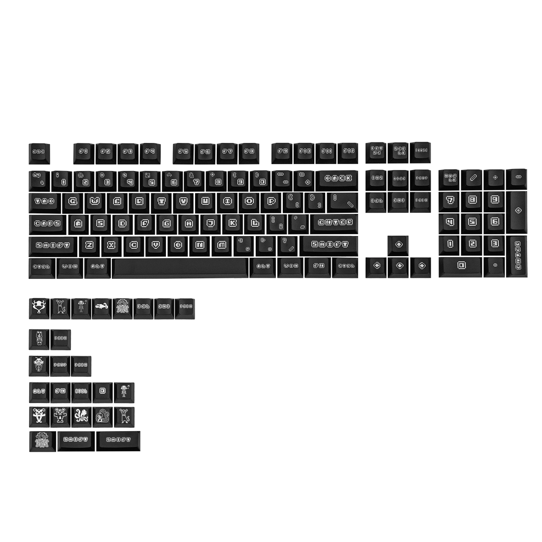 Epomaker × vvyruus Retromania Keycaps Set — product hero shot