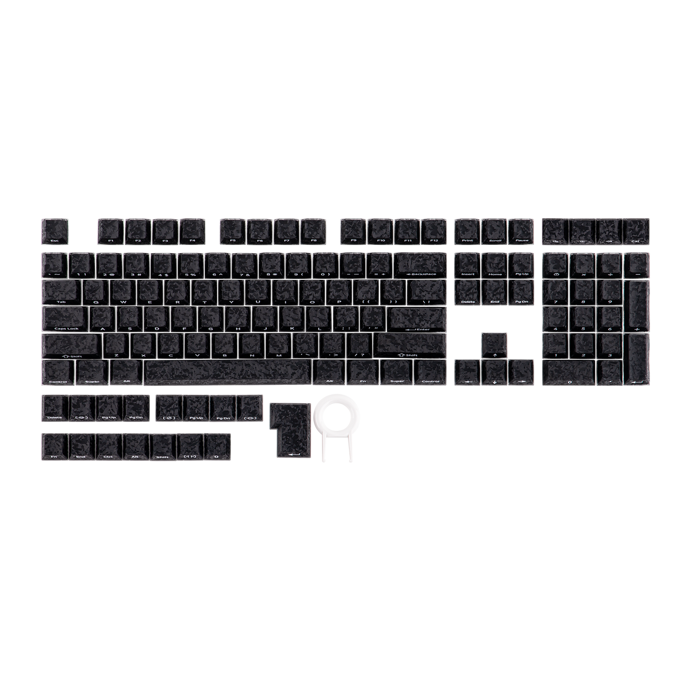 EPOMAKER Frost Jelly Keycap Set — top-down view