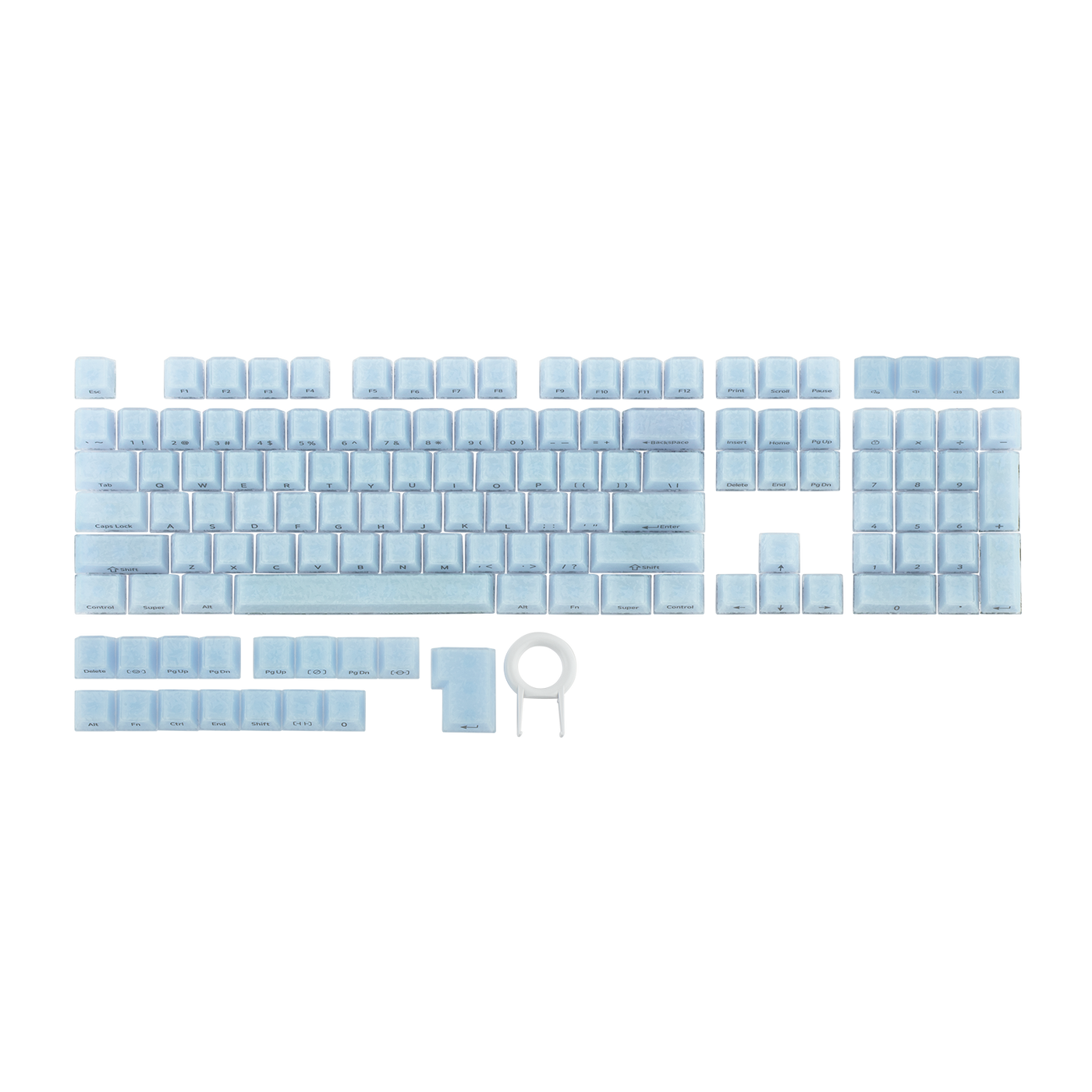 EPOMAKER Frost Jelly Keycap Set — angled product view