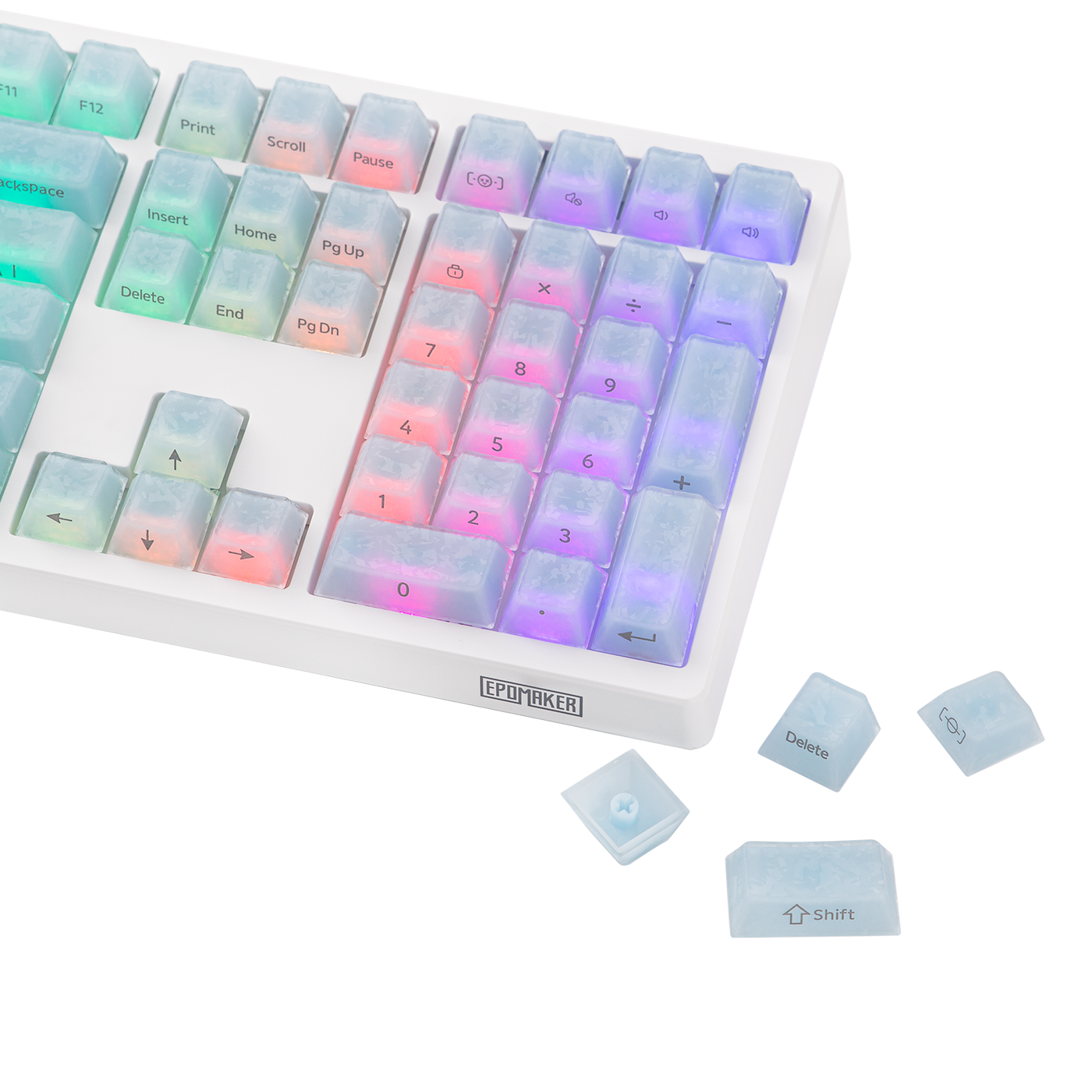 EPOMAKER Frost Jelly Keycap Set — product view 49