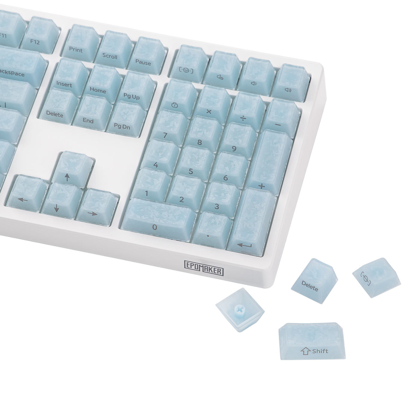 EPOMAKER Frost Jelly Keycap Set — product view 45