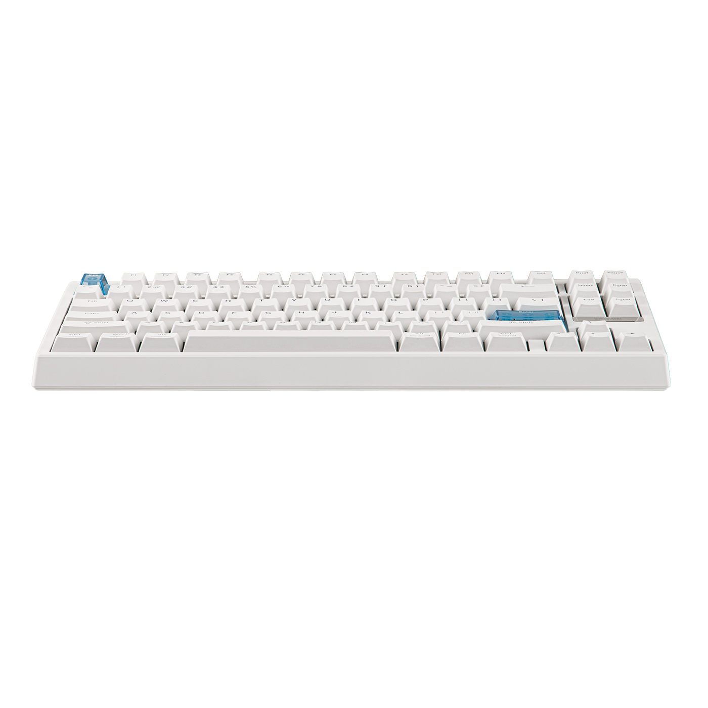 EPOMAKER G84 HE White angled view, no lighting