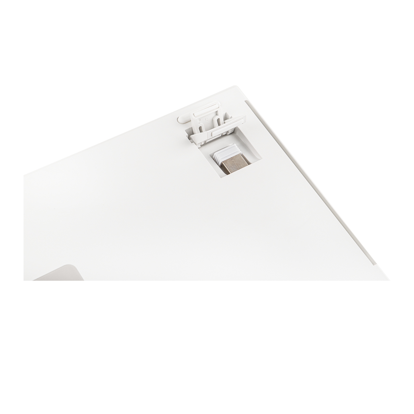 EPOMAKER G84 HE White side profile from front angle