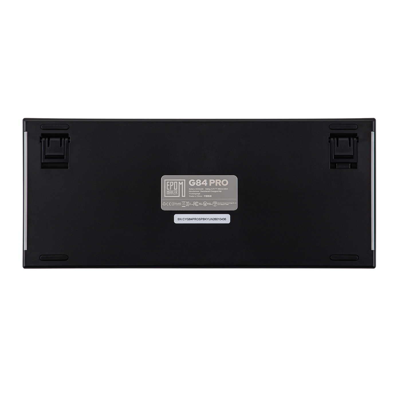 EPOMAKER G84 PRO black underside full view