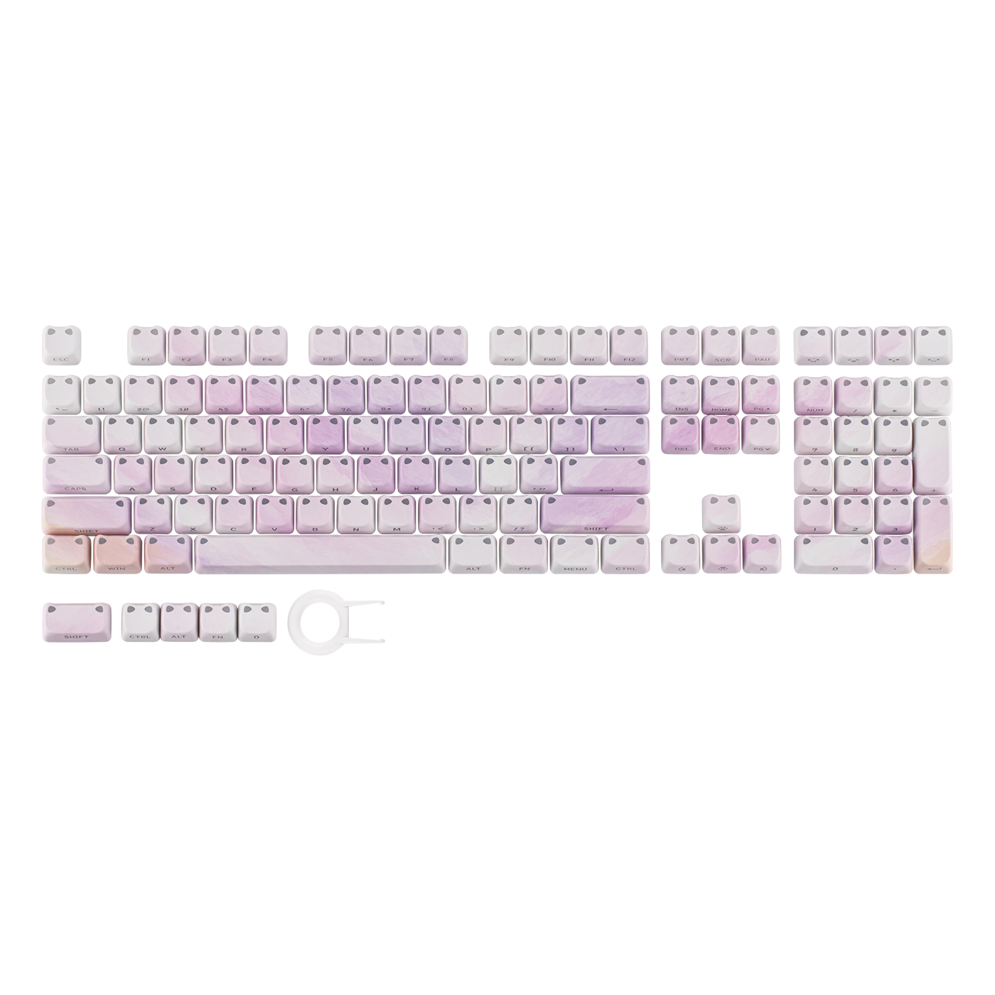 EPOMAKER Shimmeow Keycap Set — angled product view