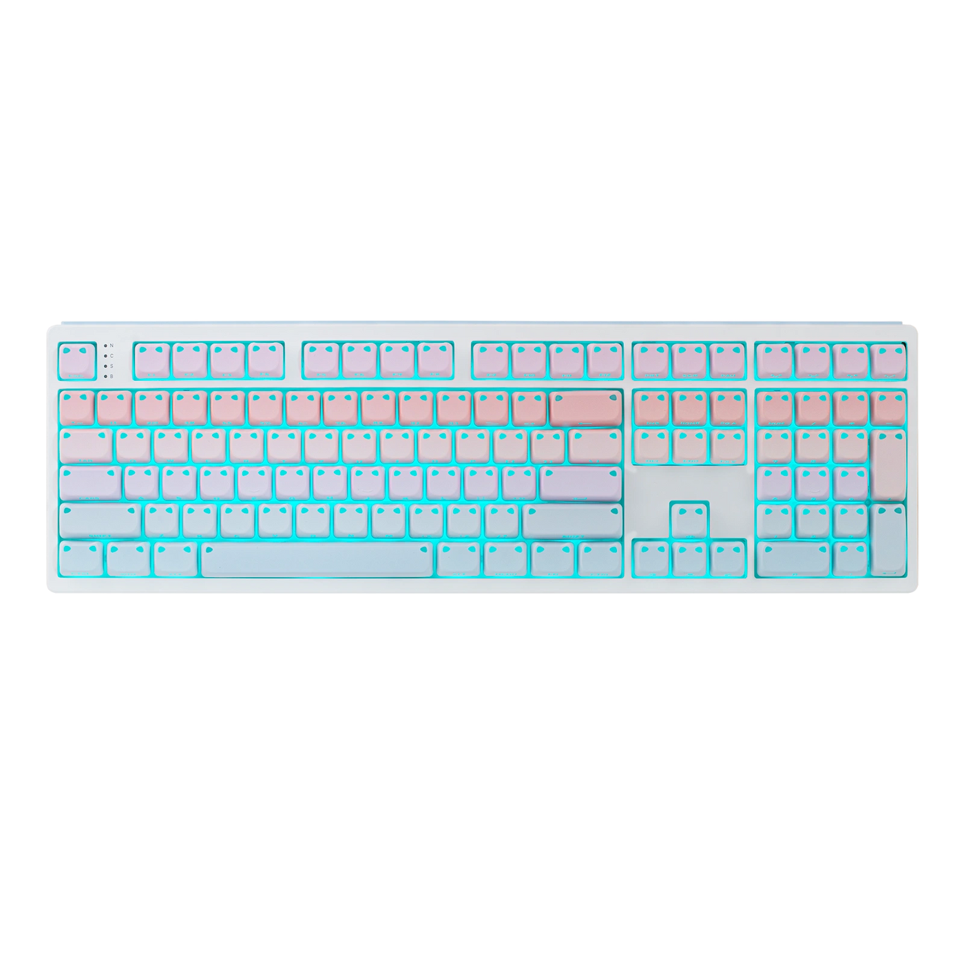 EPOMAKER Shimmeow Keycap Set — side profile view