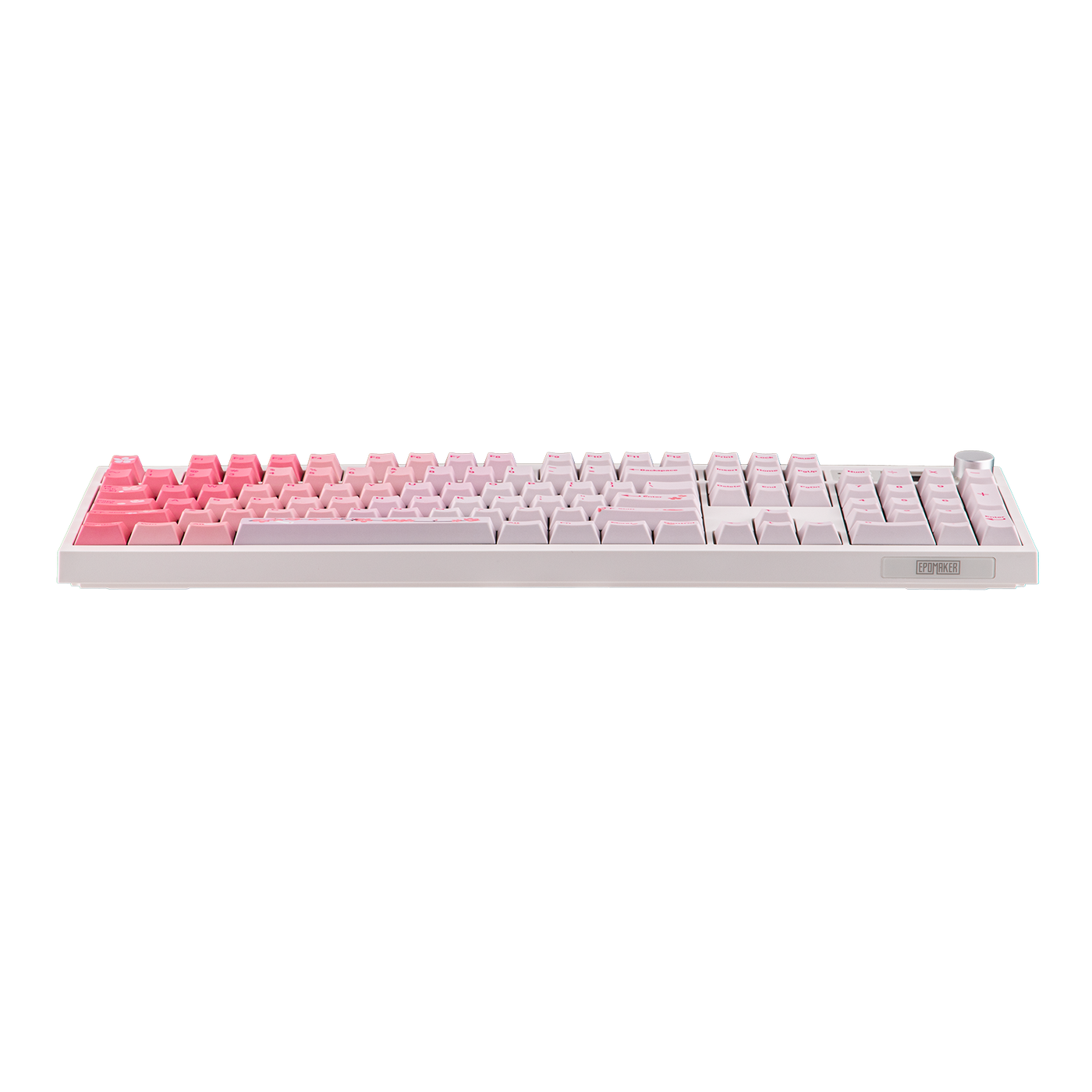 EPOMAKER QK108 Pink colorway side profile view