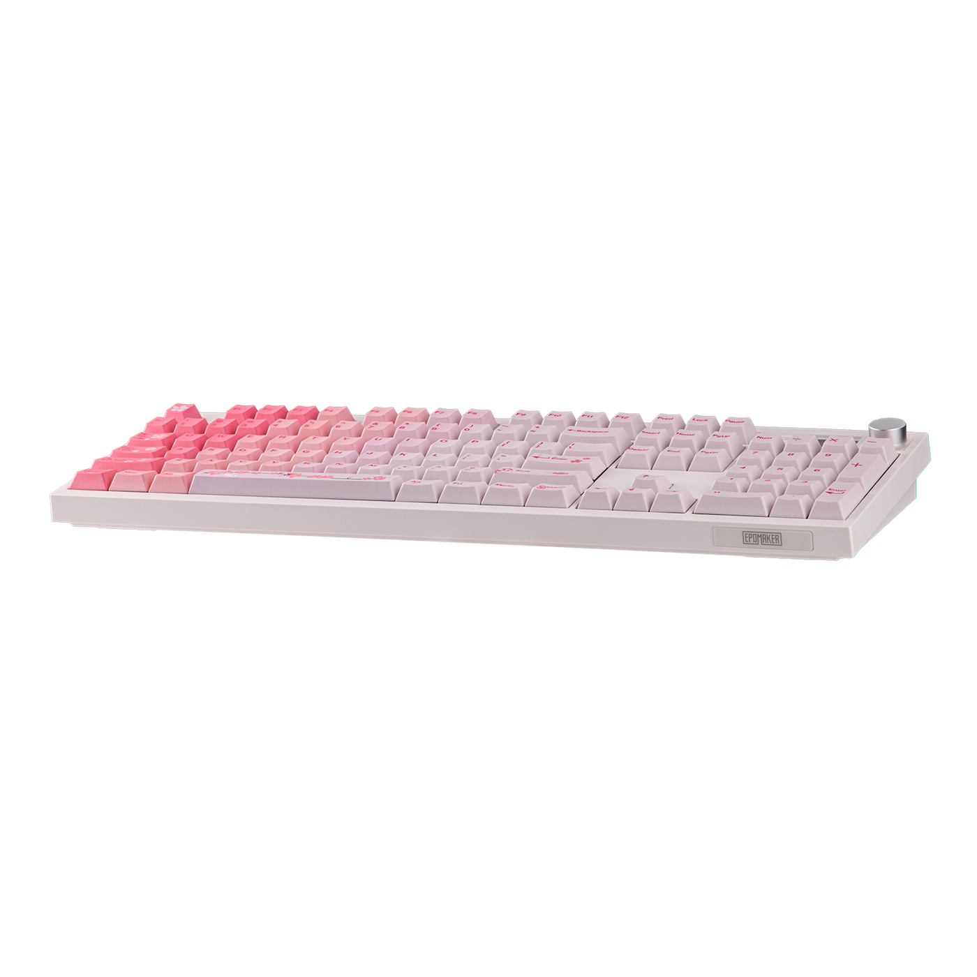 EPOMAKER QK108 Pink Sakura side profile view