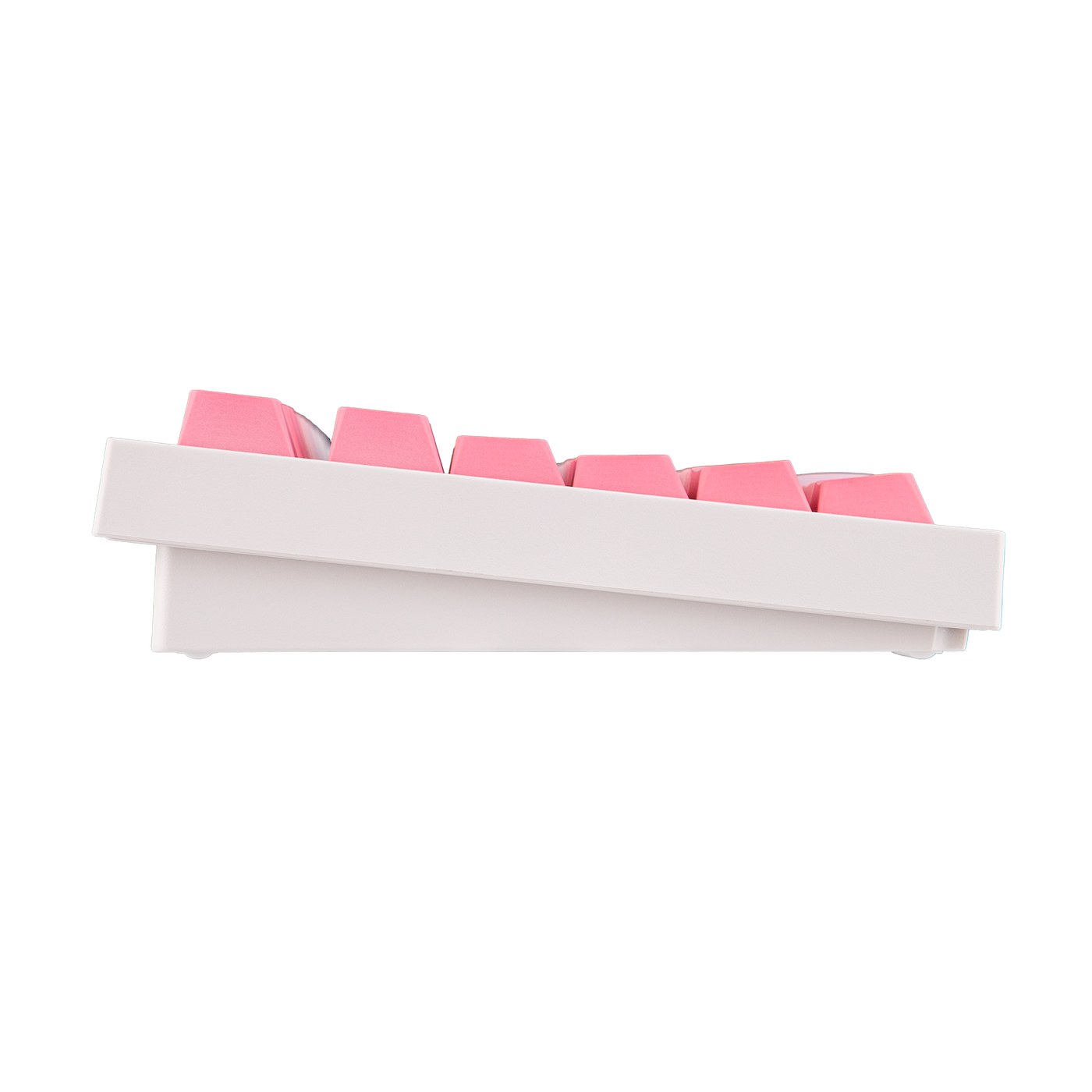 EPOMAKER QK108 Pink Sakura side profile, no lighting