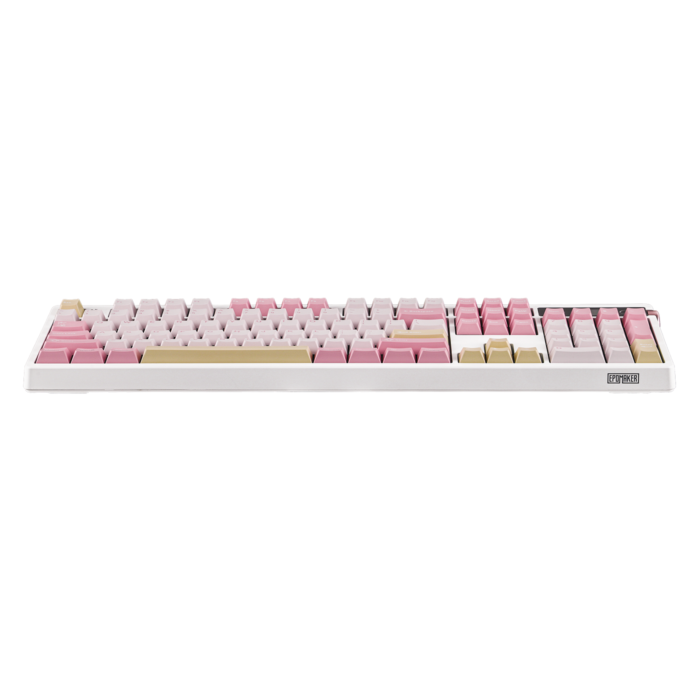 EPOMAKER TH108 PRO Pink top-down product shot, no lighting