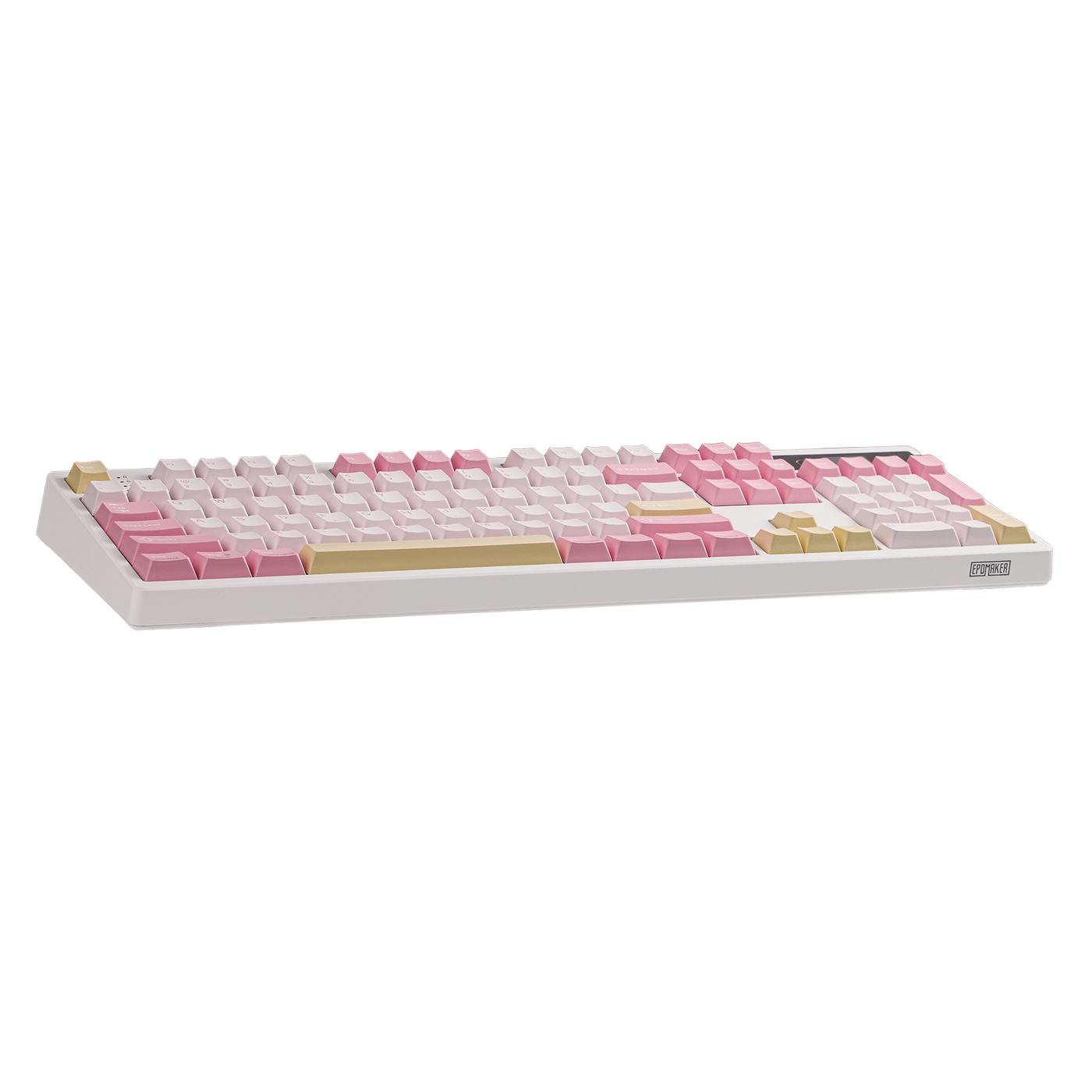 EPOMAKER TH108 PRO Pink angled view with TFT smart display visible
