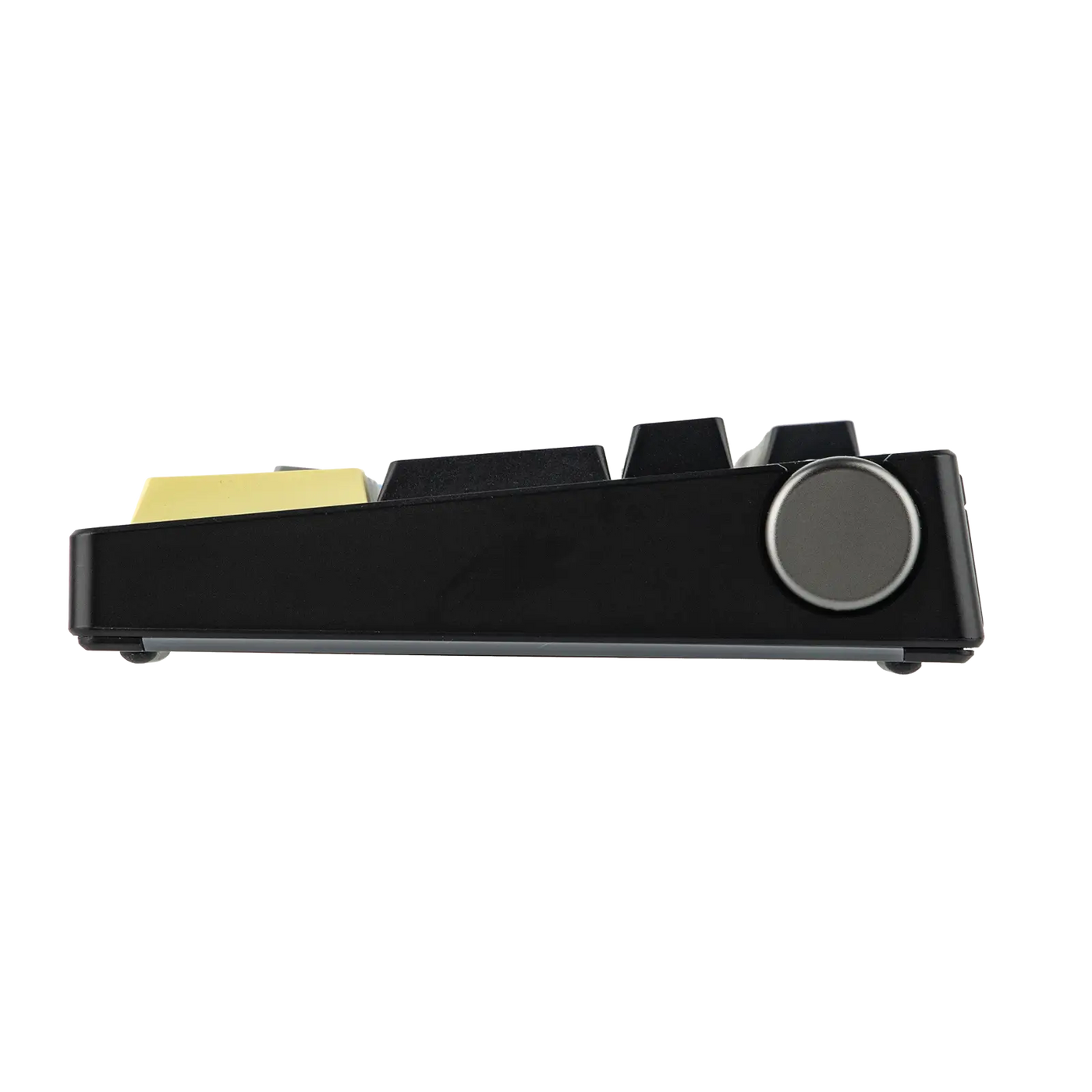 EPOMAKER TH108 PRO Black side view close-up showing rotary knob detail