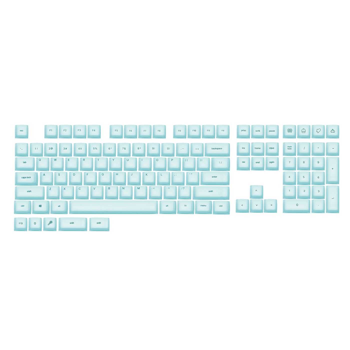 TH108 + AegisSil Keycaps Set Bundle — product view 7