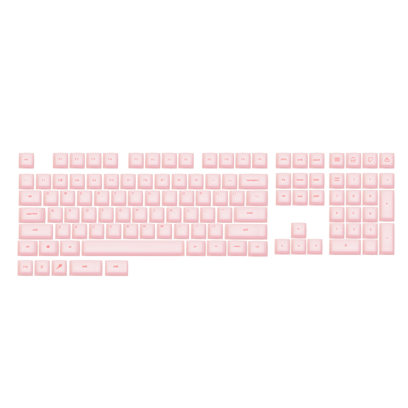 TH108 + AegisSil Keycaps Set Bundle — detail close-up