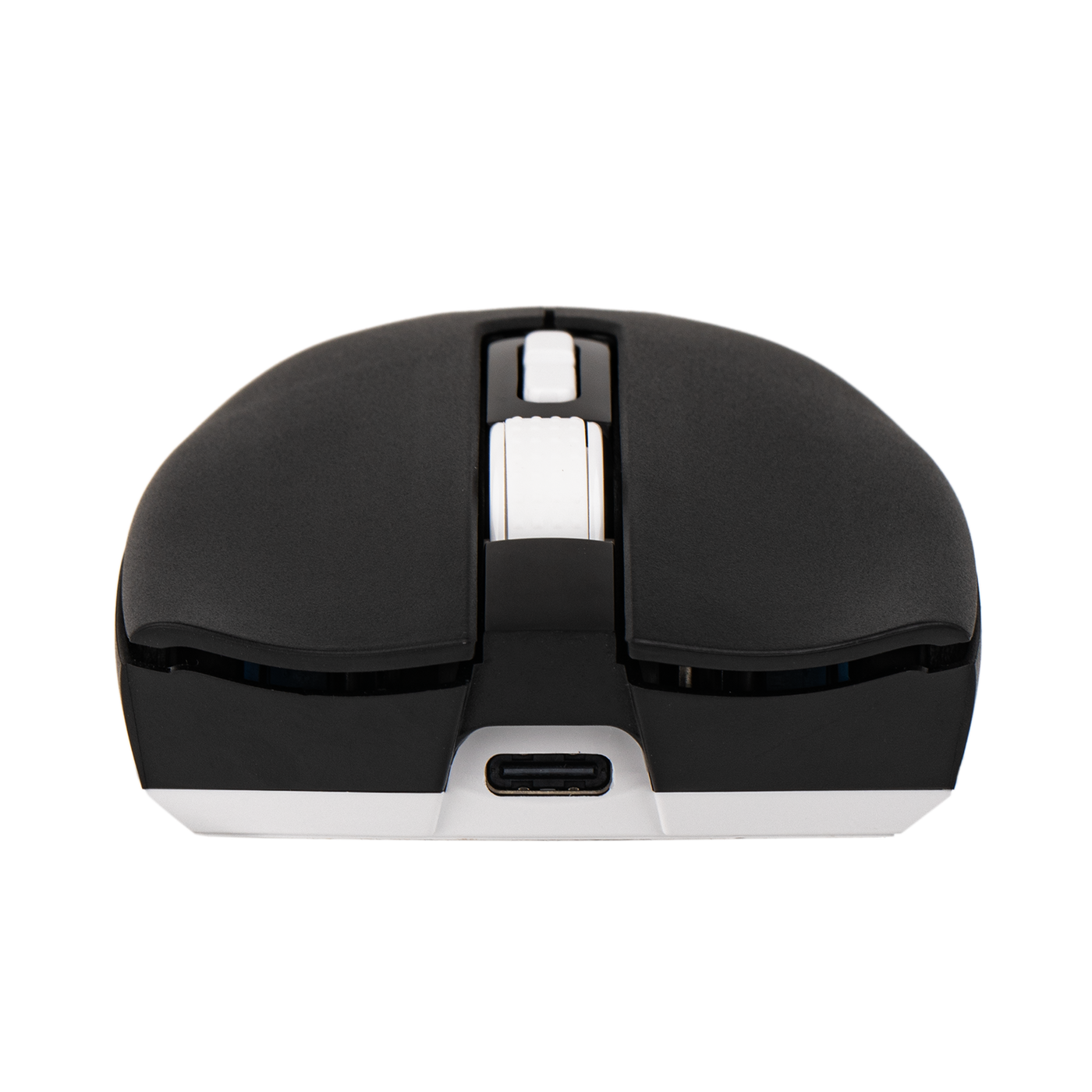 EPOMAKER Click Lite Mouse Black front view with USB-C port