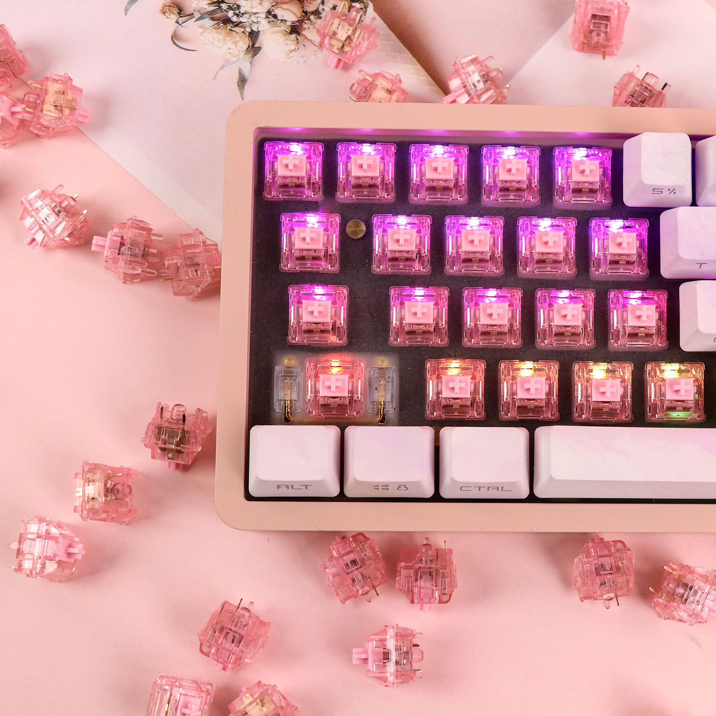 EPOMAKER Dawn Pink Switch Set — product view 17