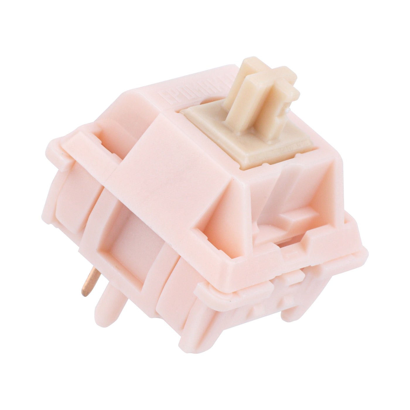 Galaxy100 QMK/VIA + Nude Rosa Silent Switch Set Bundle — detail close-up