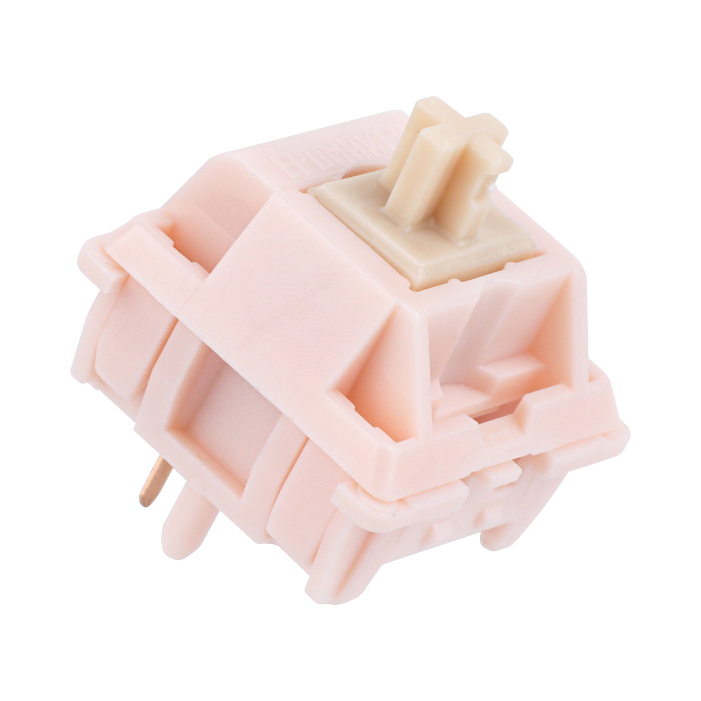 EPOMAKER Nude Rosa Silent Switch Set — side profile view
