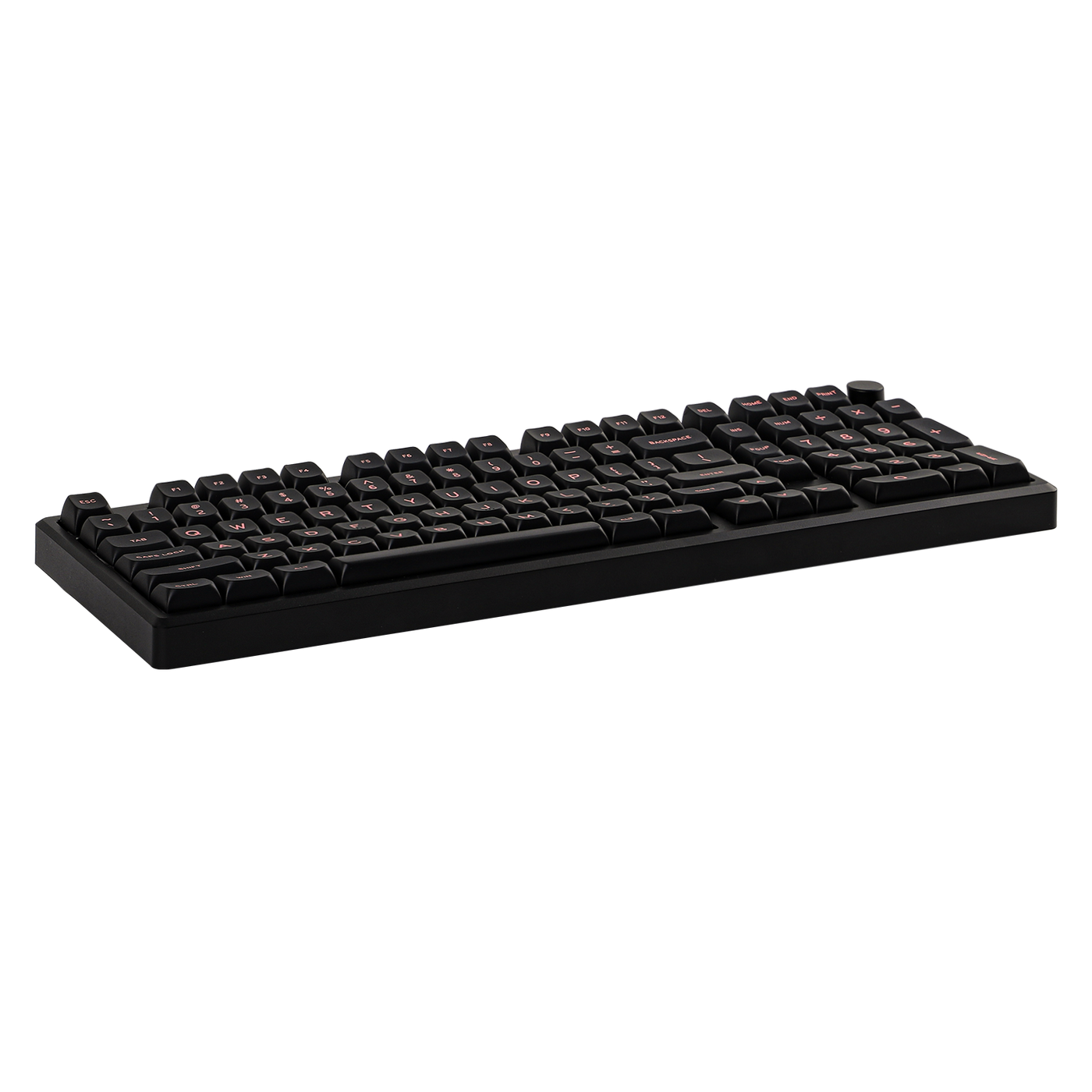 EPOMAKER Galaxy100 QMK/VIA Black side view with kickstand deployed