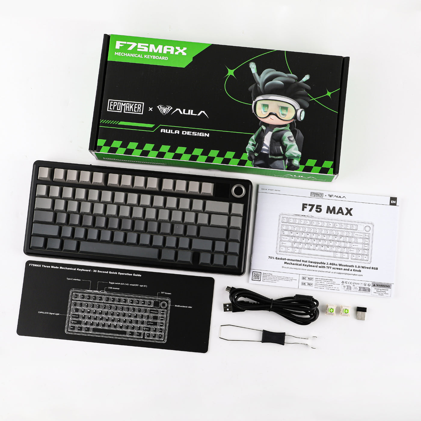 EPOMAKER X AULA F75 Max 75% Tri-Mode Mechanical Keyboard - view 6
