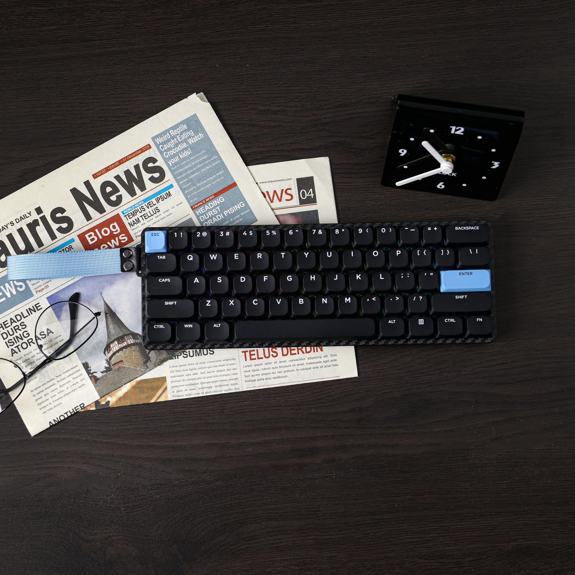 EPOMAKER Carbon60 — top-down view