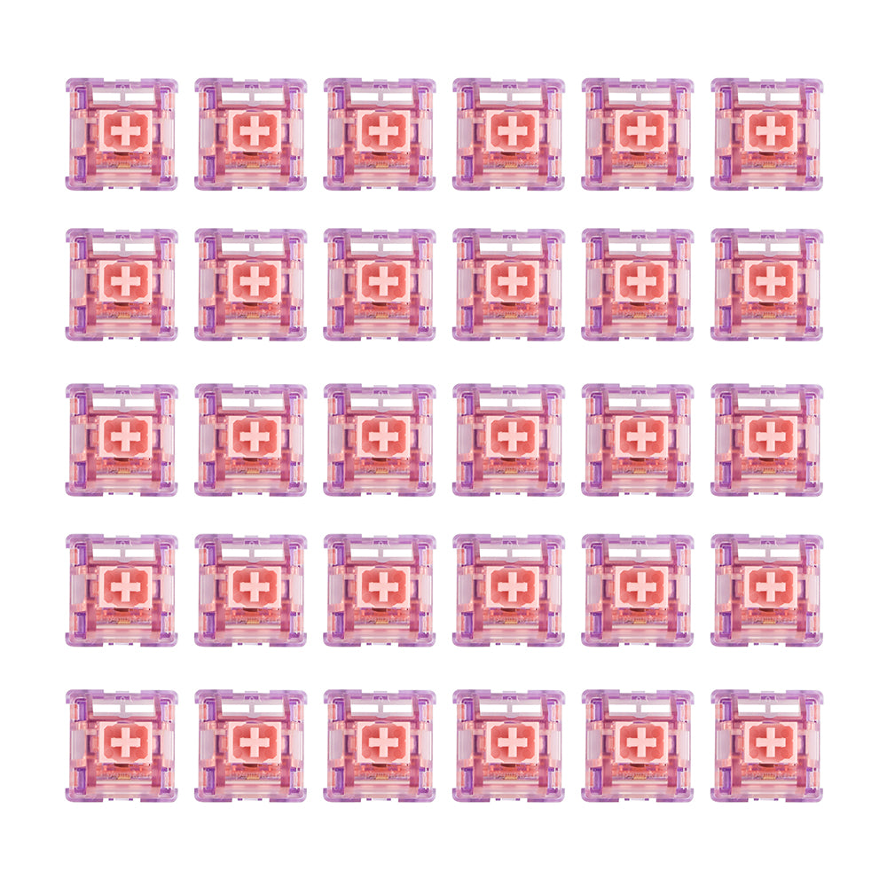 Epomaker Flamingo Switch Set — detail close-up