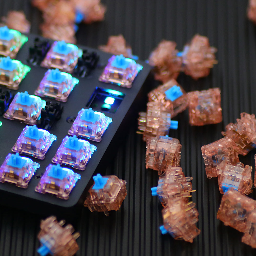 Epomaker Chocolate Mechanical Switch Set — angled product view