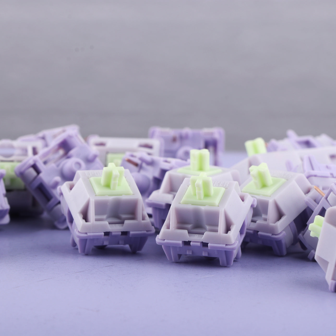 EPOMAKER Wisteria Switches Set — side profile view