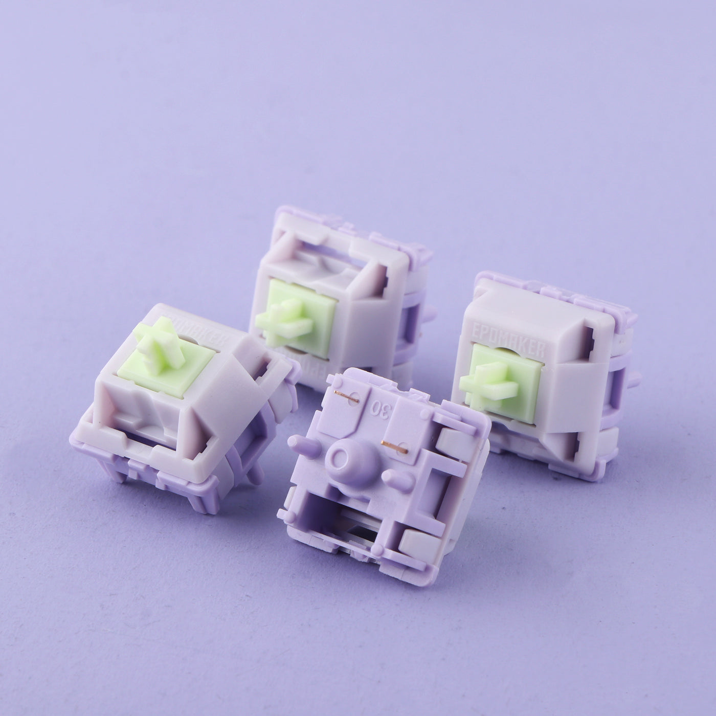 EPOMAKER Wisteria Switches Set — top-down view